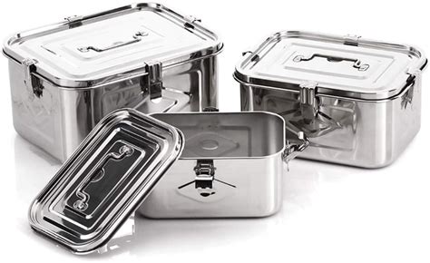 stainless steel storage box for kitchen|rectangular stainless steel containers.